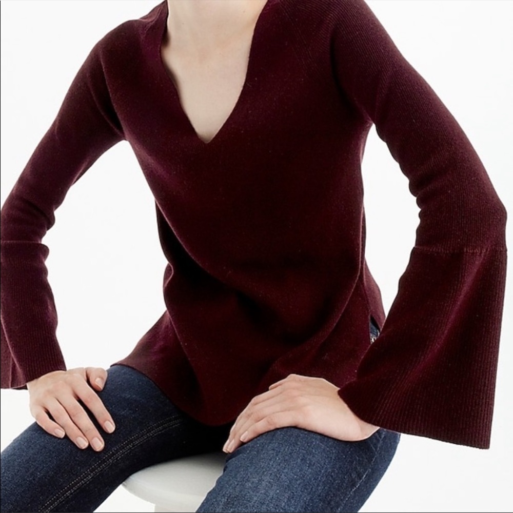 J. Crew Peplum Sleeve Sweater
